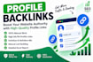 build dofollow profile backlinks for SEO and link building