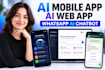 develop ai mobile app with flutter, gpt, gemini and chatbot integration