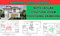 provide north carolina residential permit drawings and structural engineering