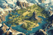 do fantasy map illustration