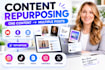 repurpose your content into engaging social media content