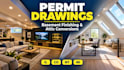 draft basement finishing and attic conversion permit drawings