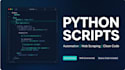 do python programming projects, scripts and bug fixing