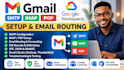 setup gmail SMTP,imap,pop,and email routing for google workspace