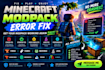 minecraft modpack startup error fix forge fabric neoforge java troubleshooting