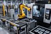 create 3d industrial robot and manufacturing cell animation