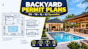 draw backyard patio cover, outdoor kitchen, or pool house permit plans