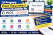 prepare peer reviewed research articles for wos scopus