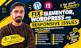 fix elementor, wordpress and responsive issues