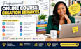 create online course content, elearning curriculum,