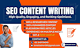 write SEO content and blog posts