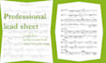 do a professional lead sheet for your song