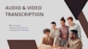 do professional audio and video tamil transcription