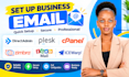 setup business email using directadmin plesk cpanel zimbra zoho mail icewarp