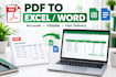 convert PDF to excel accurately