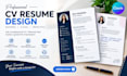 design a professional CV resume in canva