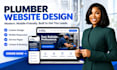 build squarespace plumber website,  redesign squarespace plumber website design