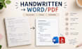 convert your handwritten notes into editable word or PDF
