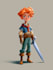 draw 2d game character illustration