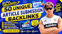 build SEO article submission backlinks to improve rankings