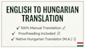 translate english to hungarian accurately