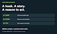 write short video ad scripts with hooks and calls to action