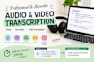 transcribe your audios to text and your handwritten notes to a word document