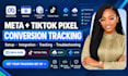 setup meta facebook pixel tiktok pixel and conversion tracking