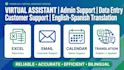 be your virtual assistant for admin support