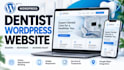 design a dentist or dental clinic wordpress website