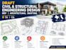 draft civil and structural engineering design, mep architectural drafting tx ca