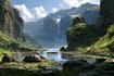 paint landscape environment, concept art, bookcover