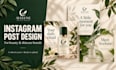 design elegant instagram posts for beauty and skincare