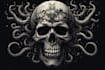 create fantasy skull illustrations for you