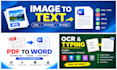 convert image to text, scanned PDF to word and ocr