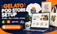 setup shopify etsy print on demand store with gelato printify printful