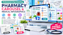 design pharmacy carousel posts and medical infographics
