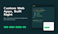 develop a custom web application with modern technologies