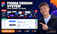 build a clean figma design system with components