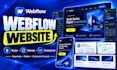 design and develop a webflow website with animations
