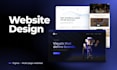 design a modern multi page website UI UX in figma