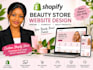 design skincare shopify store, skincare website, beauty store, cosmetic website