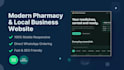 design a modern responsive website for pharmacy with whatsapp