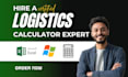 setup logistics quoting sku excel calculator app fix window application software