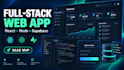 custom full stack web developer, backend developer superbase saas website vscode