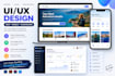 design modern UI UX for website and mobile app