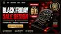 create black friday sales design ecommerce website banner social ad animation