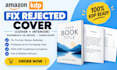 fix resize book cover fix error format rejected book covers kdp book formatting