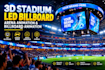 create 3d stadium led billboard, arena animation and billboard animation