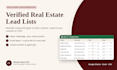 do real estate lead generation and prospect research